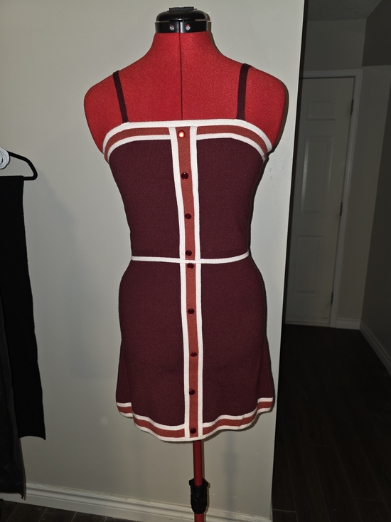Freshman Other - Freshman Red and White Striped Button-Front Crop Tank And Skirt Outfit